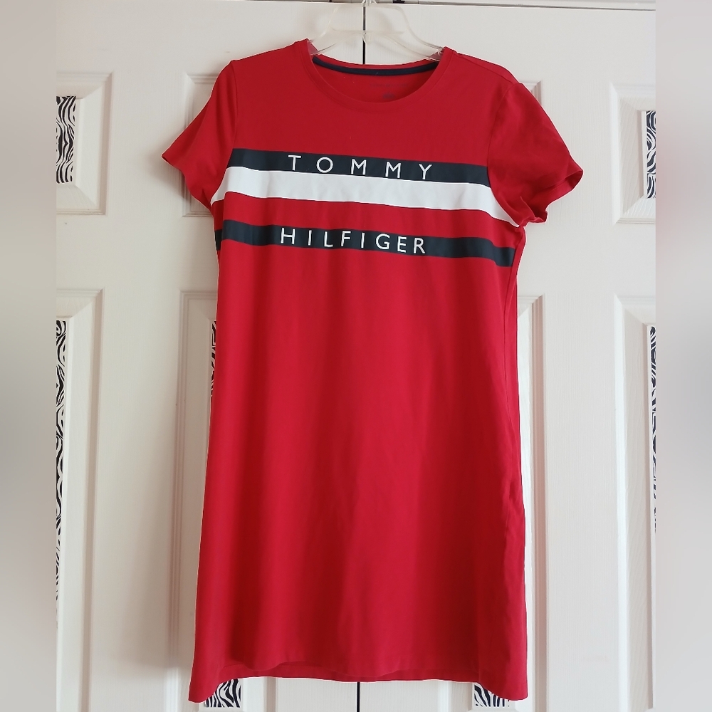 Tommy Hilfiger Red T-Shirt Dress